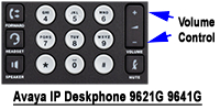 Avaya Deskphone 9621G and 9641G volume control