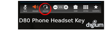 Digium D80 Headset Softkey
