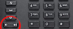 Mitel 6000 series phones' volume keys