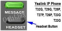 yealink phone headset