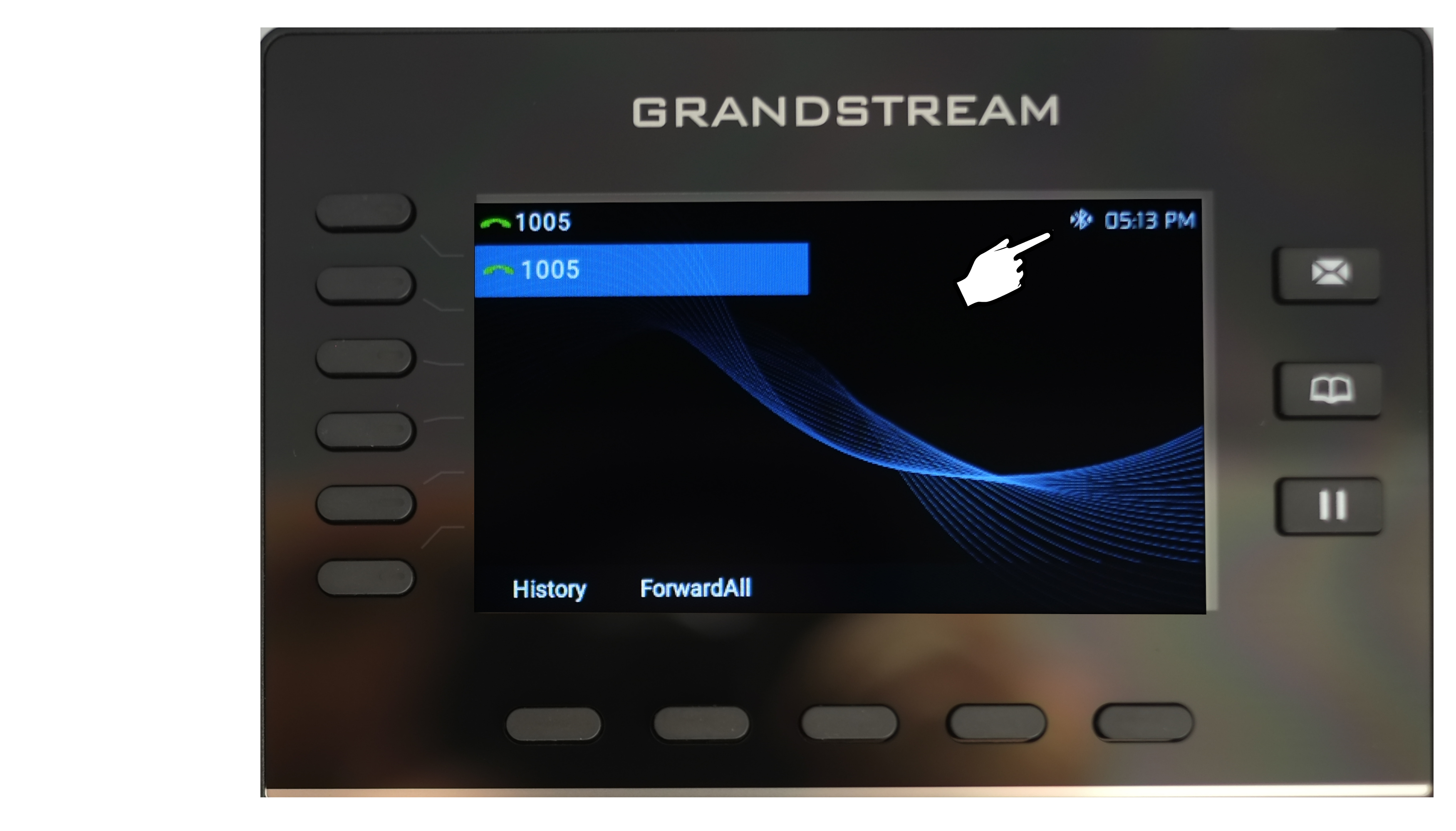 Grandstream phone Bluetooth device connected