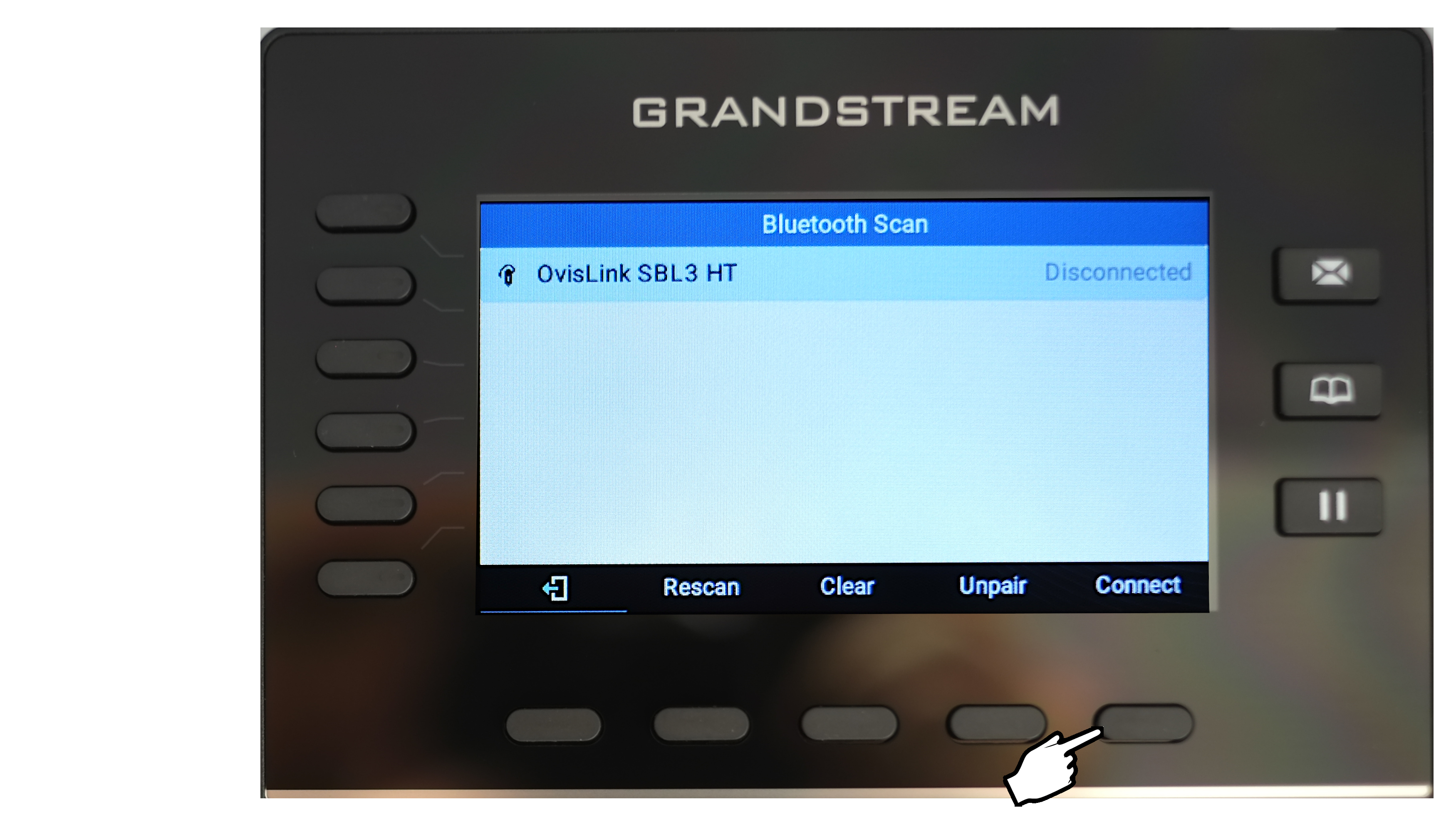 Grandstream phone found OvisLink Bluetooth headset