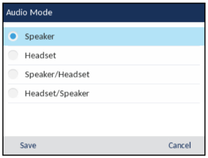 Mitel MiVoice Audio Mode