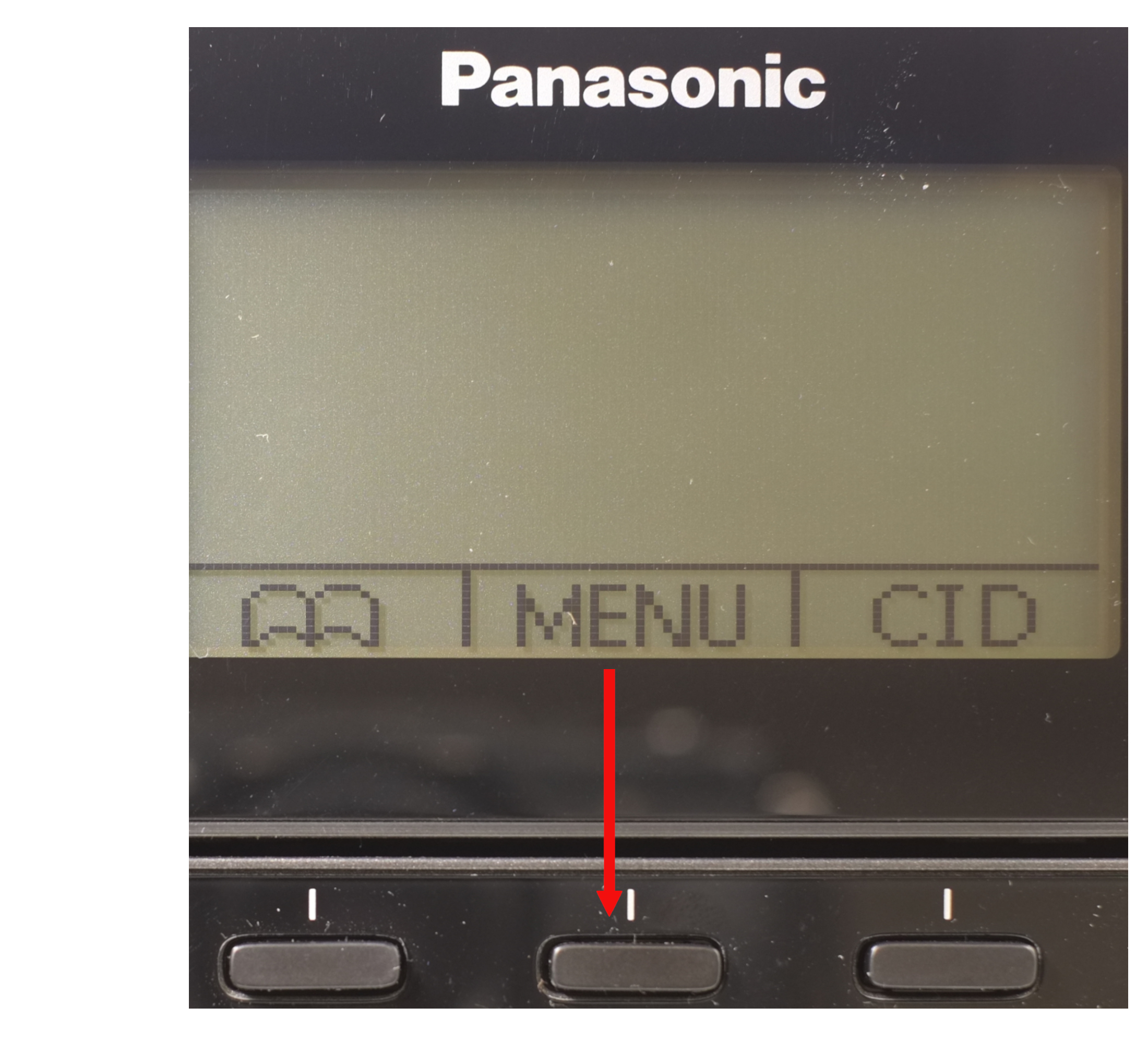 Panasoinc phone menu keys