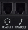 RJ9 headset and handset jack