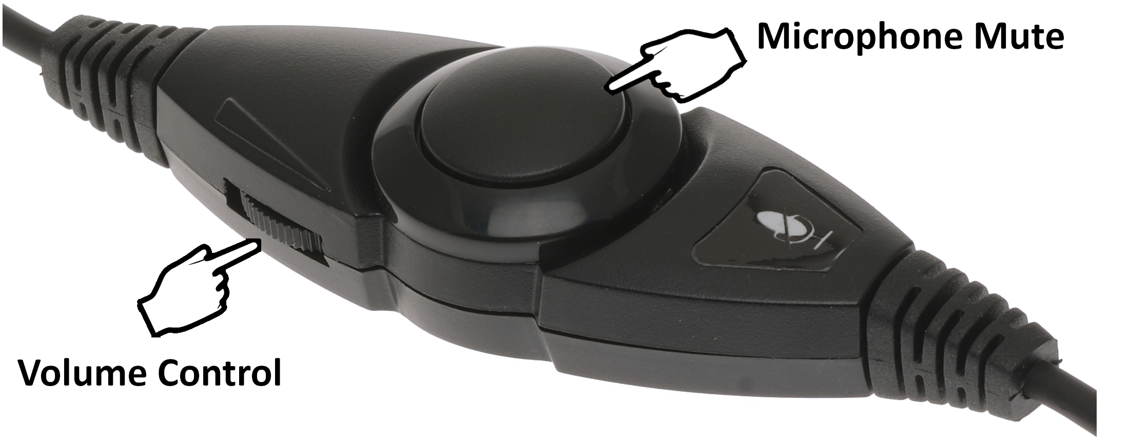 OvisLink headset volume control and mute quick disconnect function